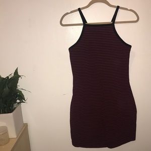 Express Bodycon Striped Dress